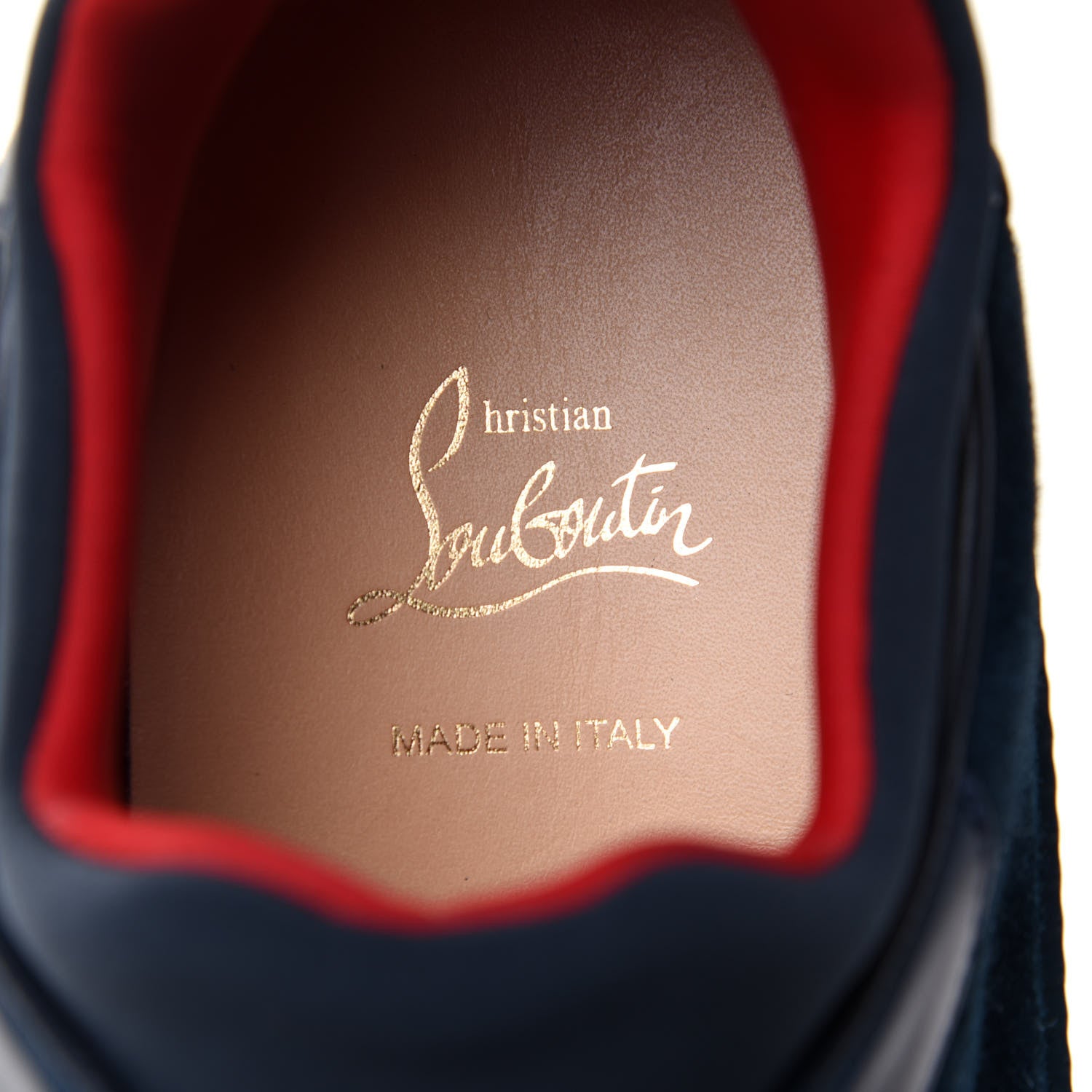 Christian Louboutin Calfskin Neoprene Veau Velours Mens Aurelien Flat Sneakers 40 Quartz 9 of 11
