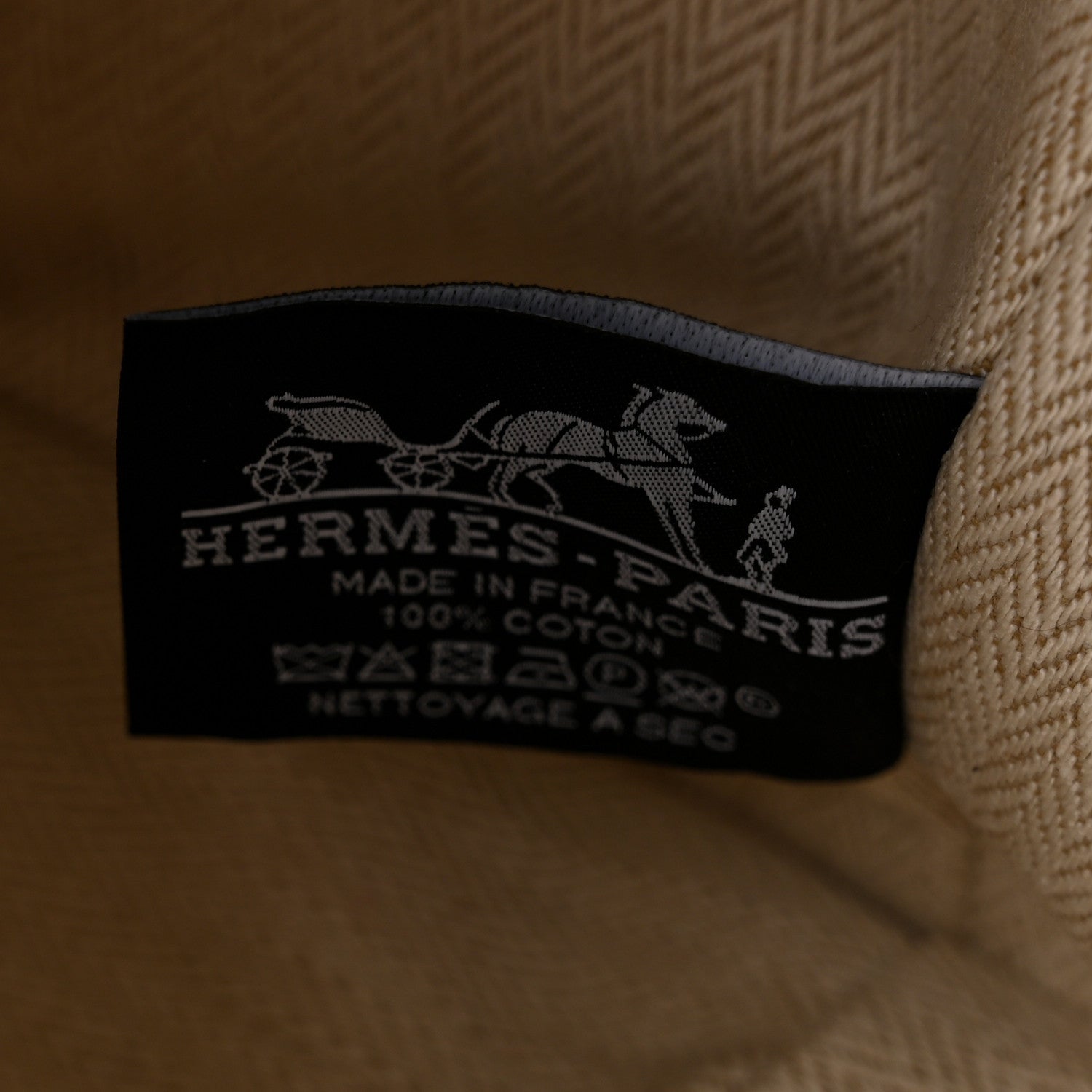 Hermes Canvas Large Bride-A-Brac Pouch Natural 7 of 7
