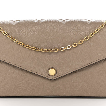 Louis Vuitton Empreinte Pochette Felicie Chain Wallet Tourterelle 7 of 13