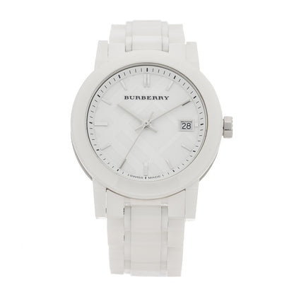 Burberry Stainless Steel Ceramic 34mm Quartz Watch White BU9180 1 of 4