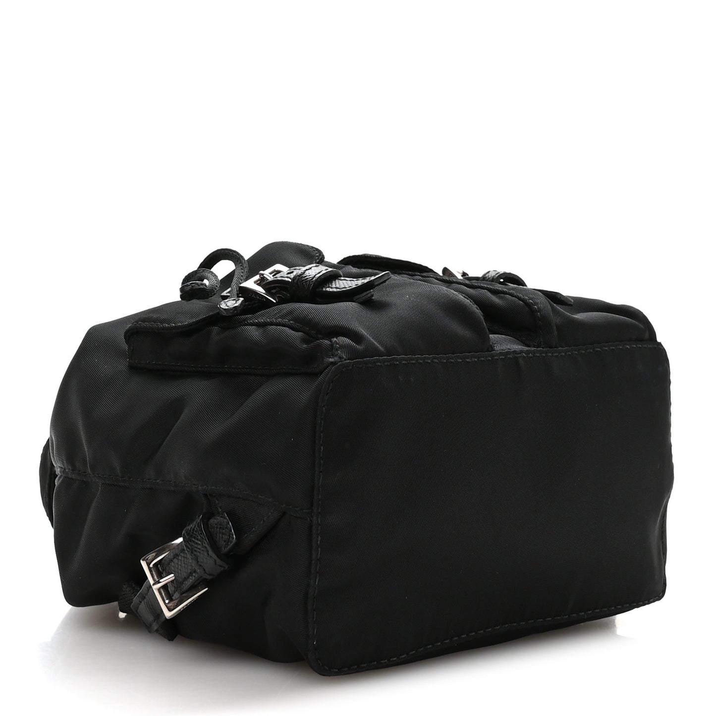 Nylon Vela Mini Crossbody Backpack Black