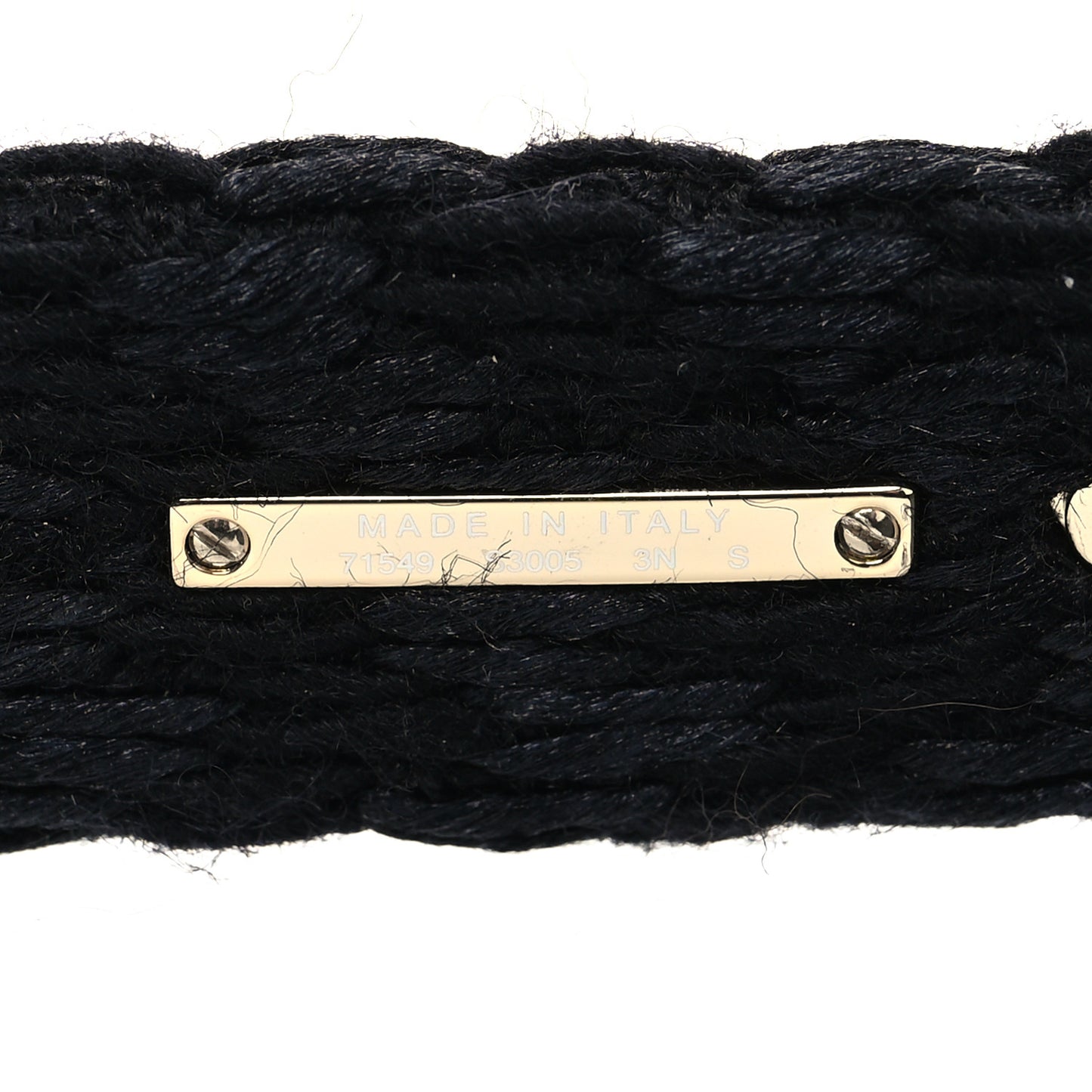 Acetate Tweed Wool CC Chain Rectangle Sunglasses 71549 Black