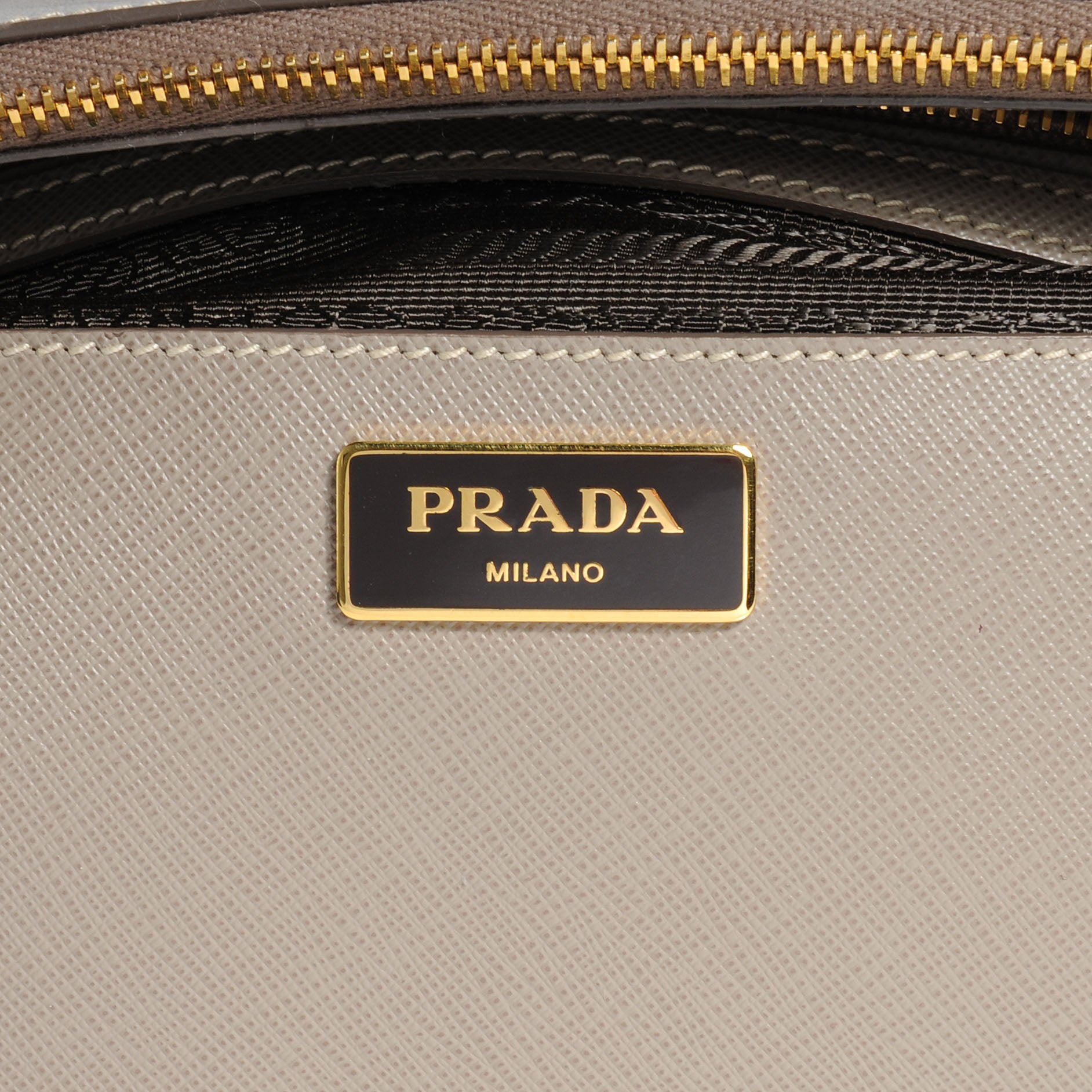 Prada Saffiano Lux Medium Tote Argilla 6 of 8
