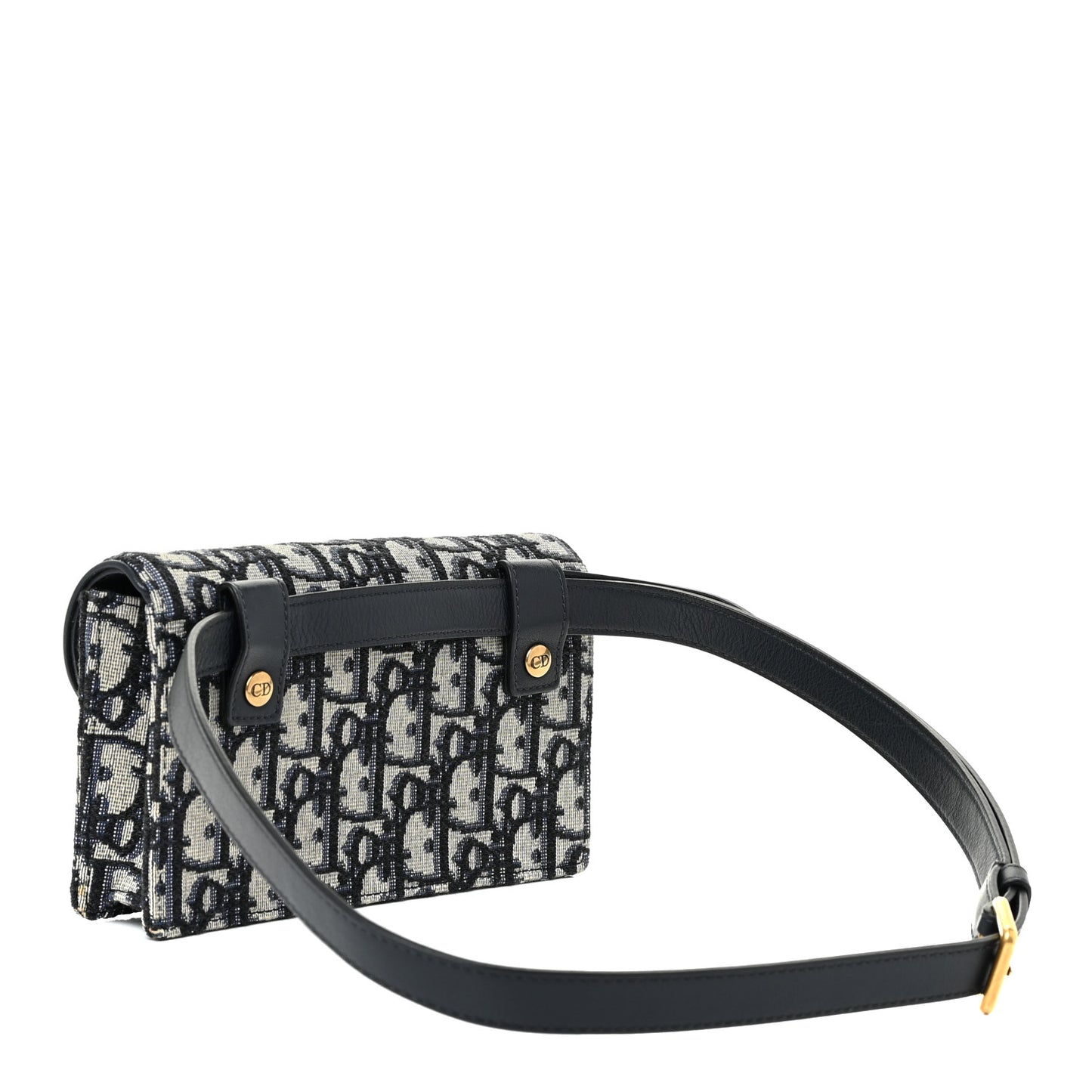 Oblique Saddle Belt Bag Blue