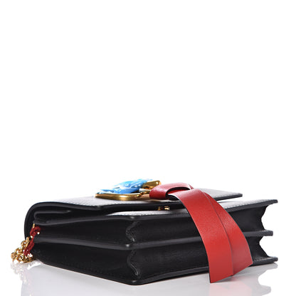 Valentino Garavani Smooth Calfskin Mini VRing Crossbody Bag Black 3 of 8