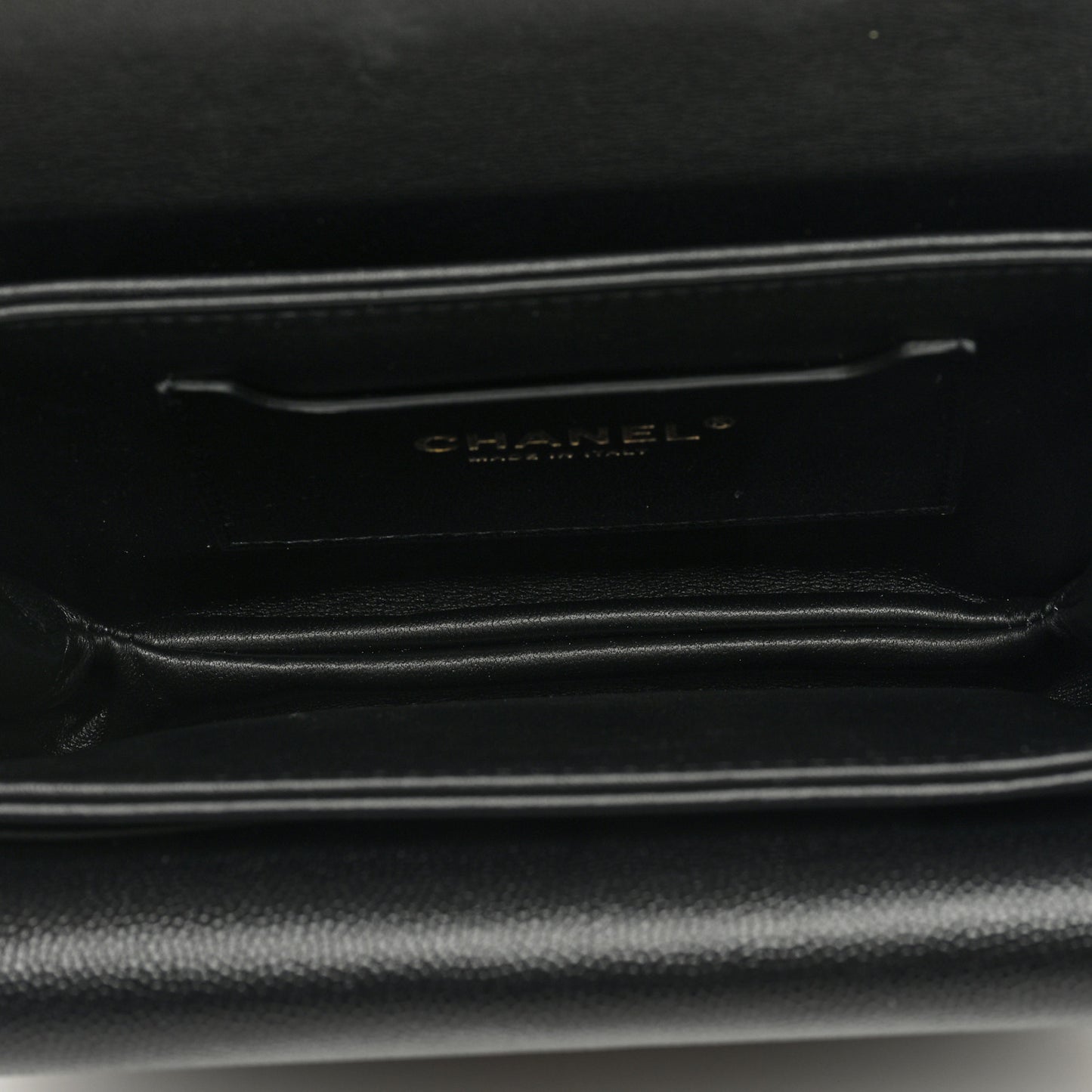 Caviar Quilted Mini Top Handle Flap Black