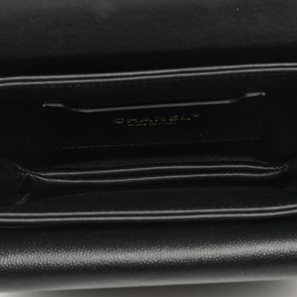 Chanel Caviar Quilted Mini Top Handle Flap Black 5 of 9
