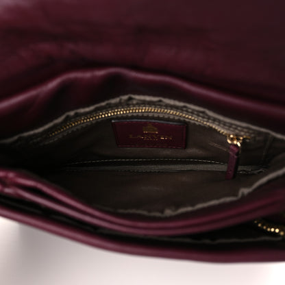 Lanvin Lambskin Quilted Mini Sugar Flap Shoulder Bag Burgundy 5 of 11