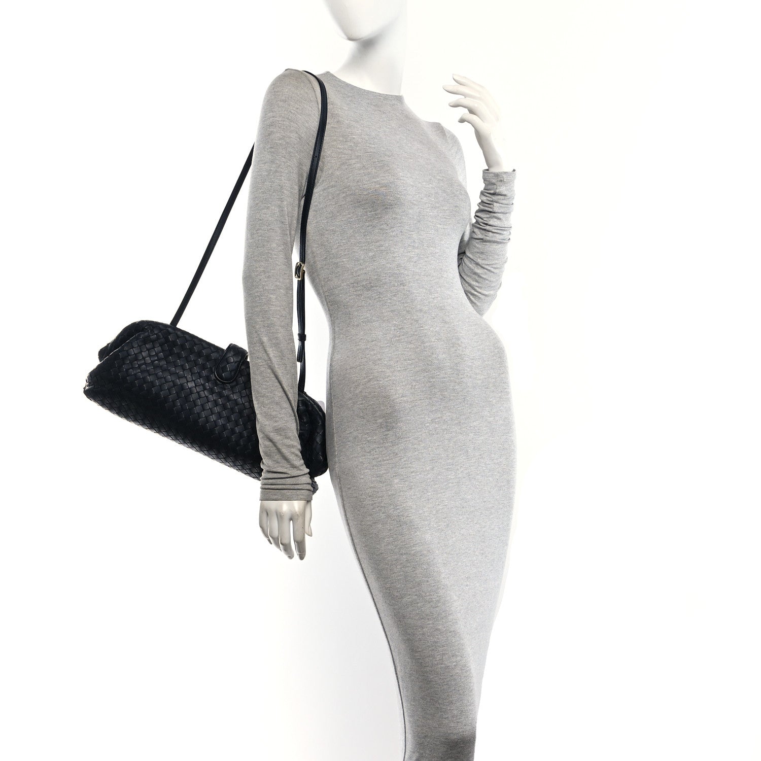 Bottega Veneta Nappa Intrecciato The Lauren 1979 Clutch Midnight 3 of 12
