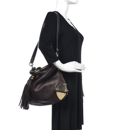Gucci Guccissima Medium Indy Top Handle Hobo Dark Brown 2 of 16
