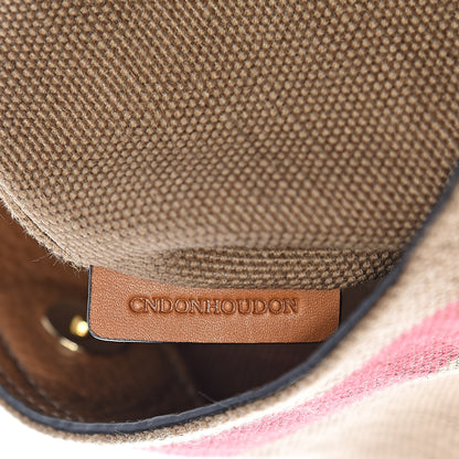 Burberry Canvas Mega Check Mini Ashby Tassel Crossbody Saddle Brown 8 of 11