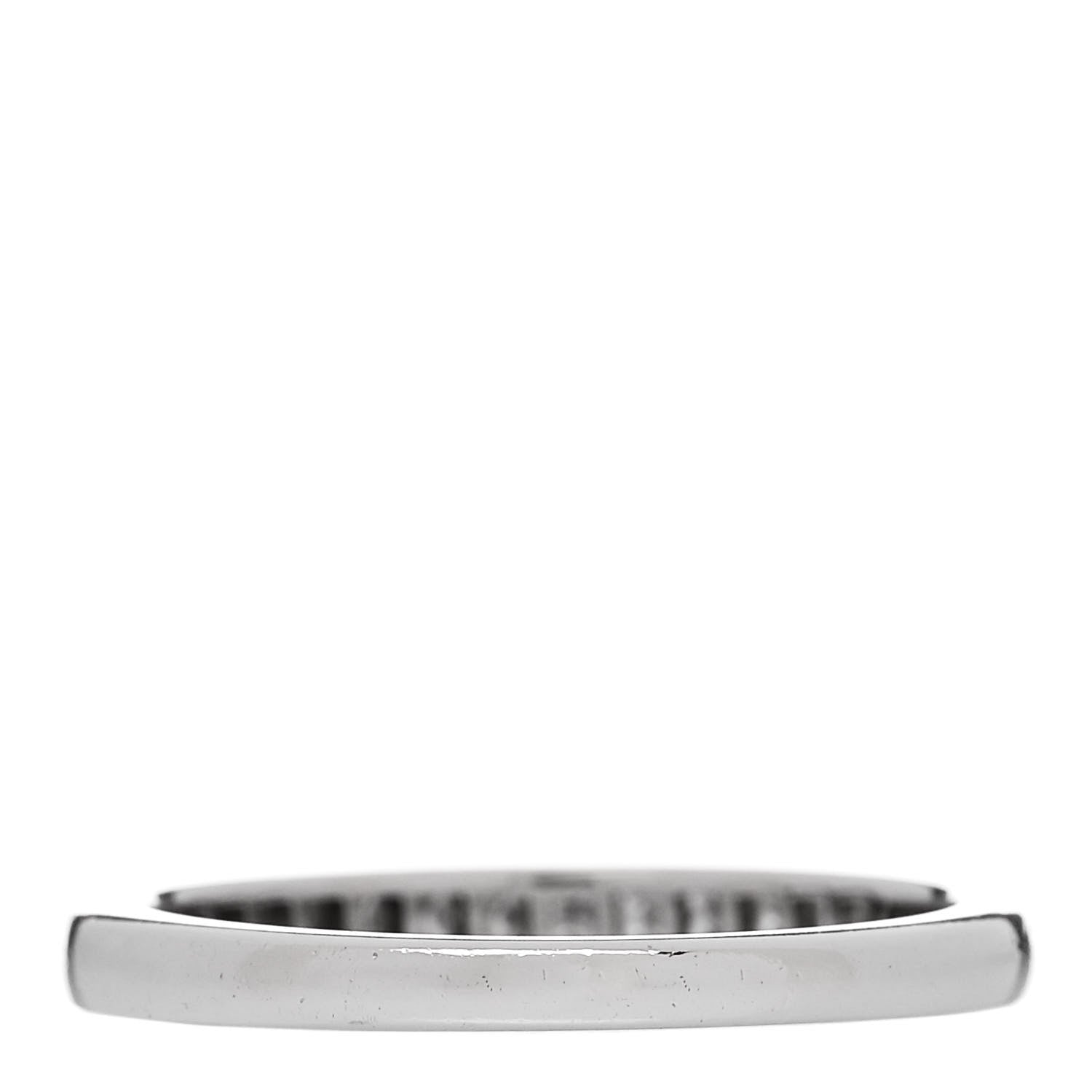 Tiffany Platinum Diamond .39ctw Princess Cut Half Circle Eternity Band Ring 53 6.5 3 of 4