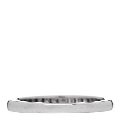 Tiffany Platinum Diamond .39ctw Princess Cut Half Circle Eternity Band Ring 53 6.5 3 of 4