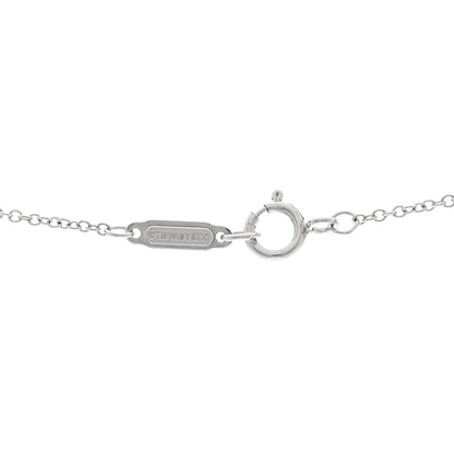 Tiffany Platinum Diamond .16ct Solitaire Pendant Necklace 4 of 5