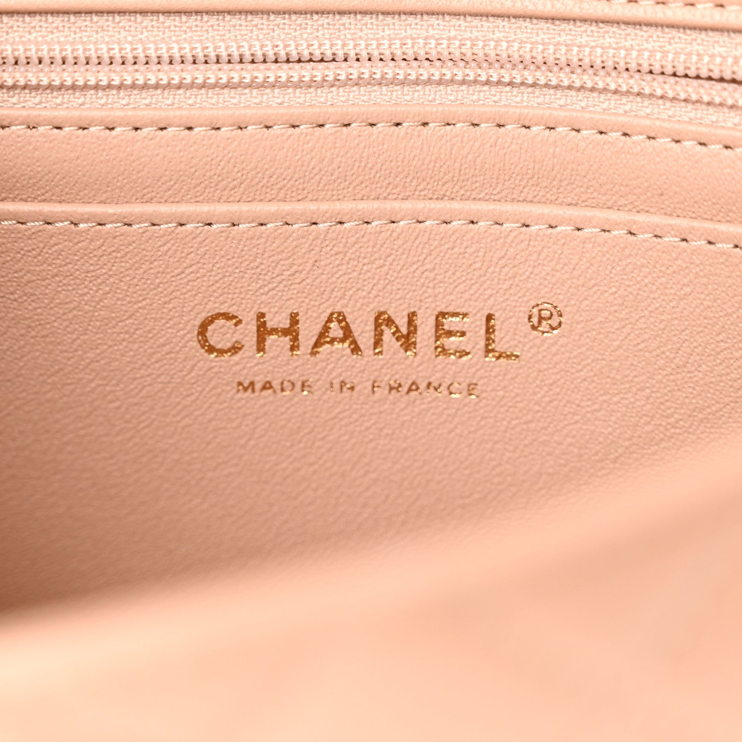 Chanel Lambskin Quilted Mini Top Handle Rectangular Flap Beige 6 of 11