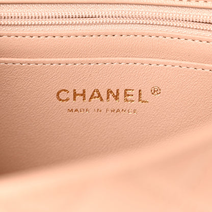 Chanel Lambskin Quilted Mini Top Handle Rectangular Flap Beige 6 of 11