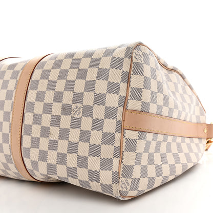 Louis Vuitton Damier Azur Keepall Bandouliere 45 9 of 11
