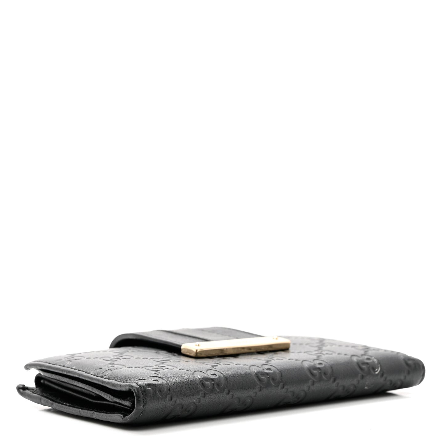 Guccissima Ladies Web Long Wallet Black