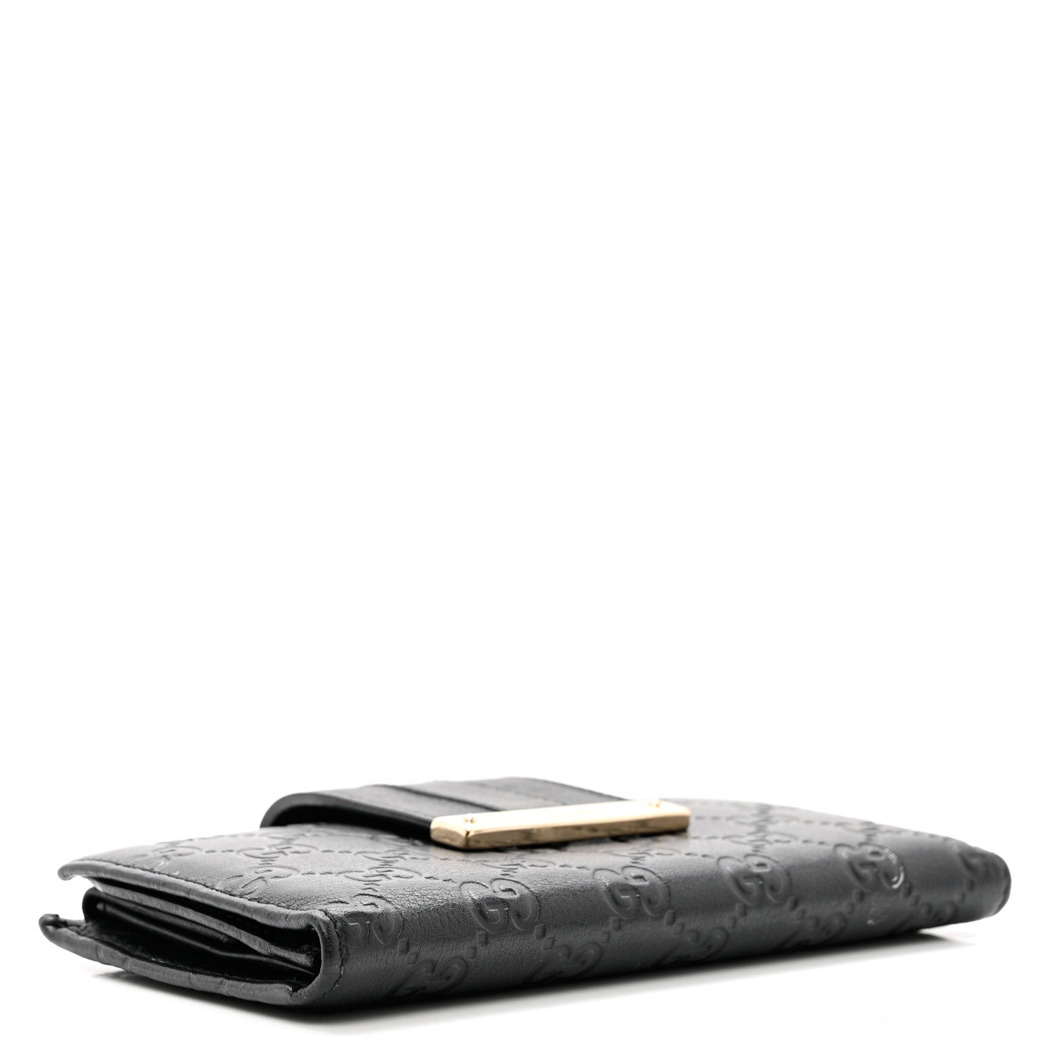 Gucci Guccissima Ladies Web Long Wallet Black 3 of 8