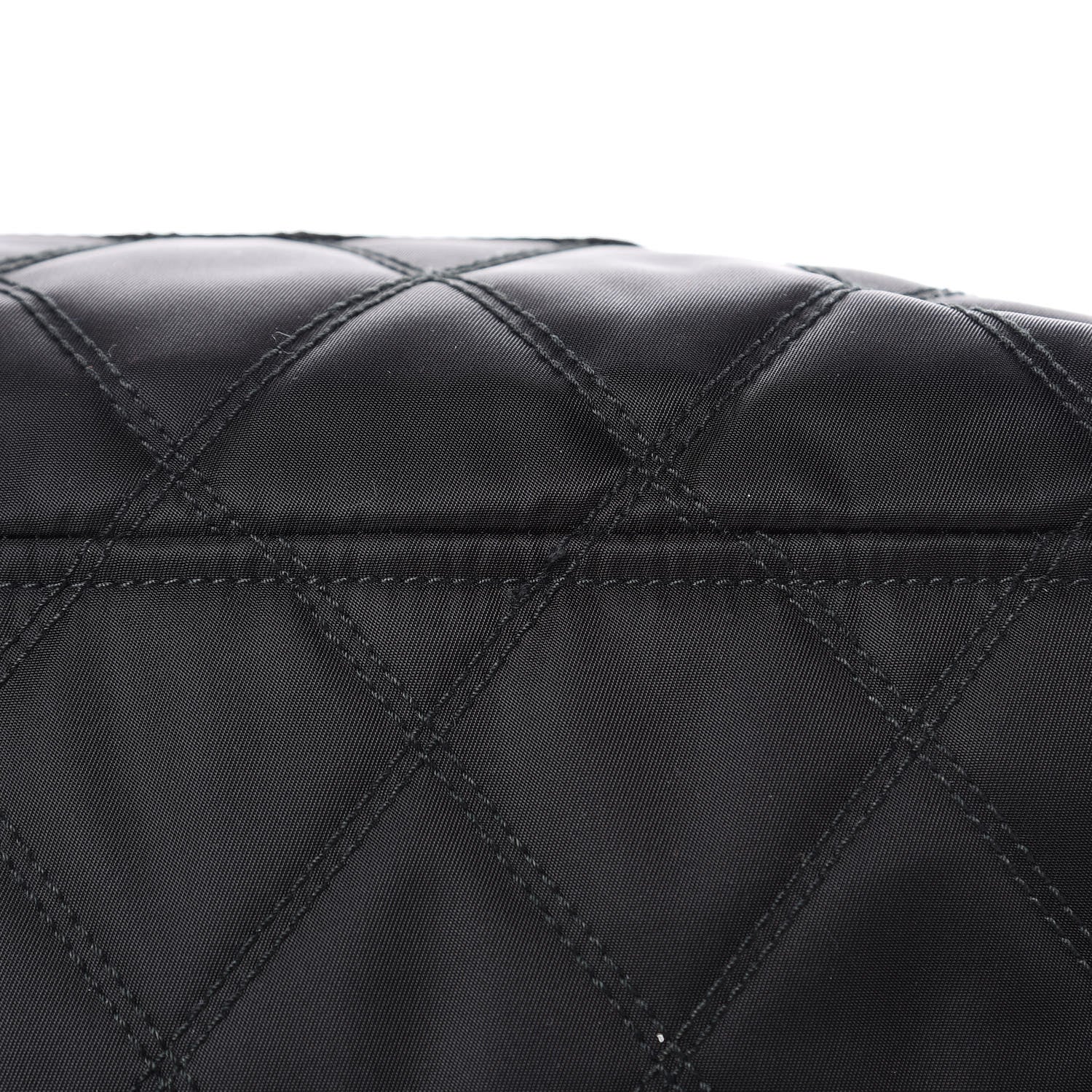Prada Tessuto Nylon Quilted Shopping Tote Black 11 of 11