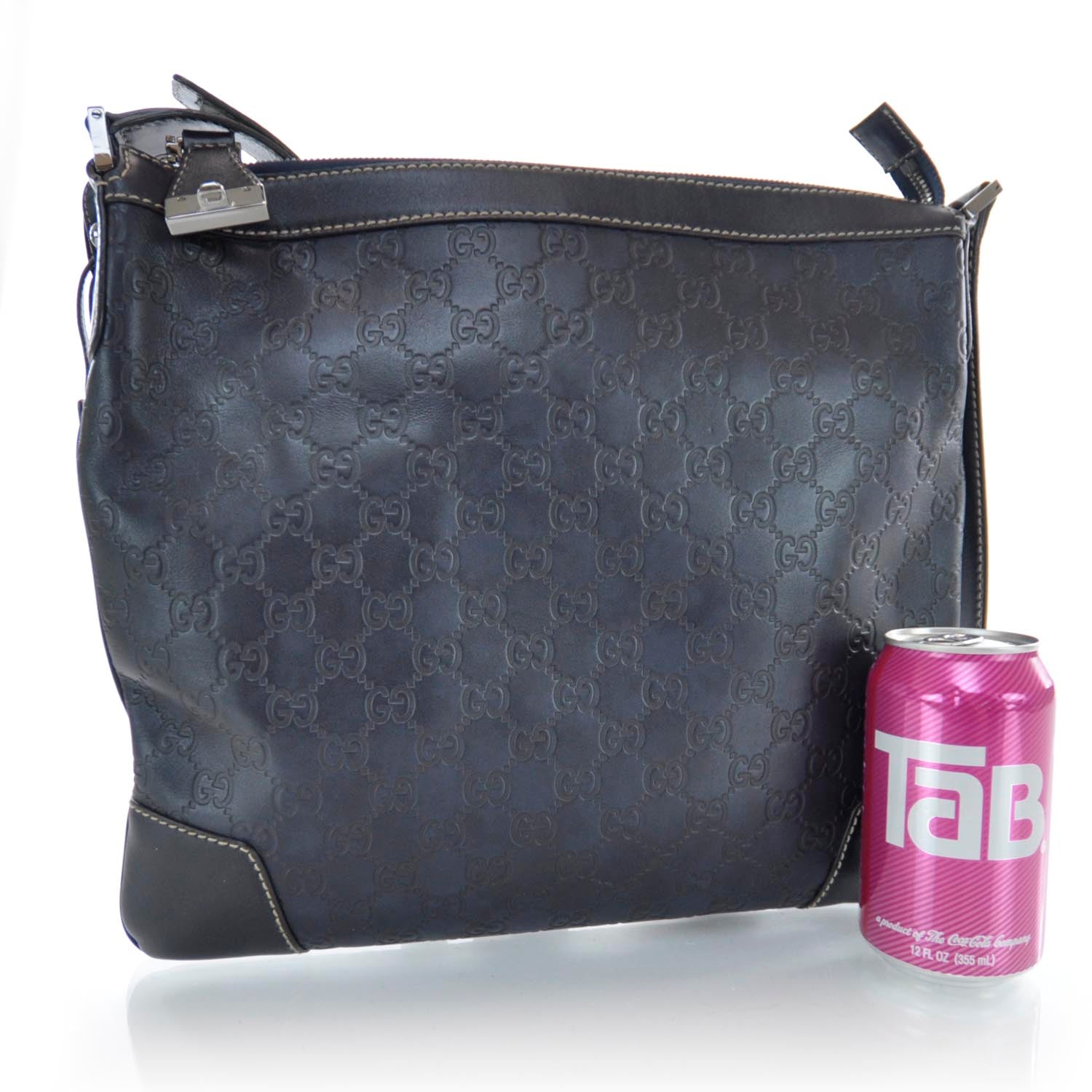Gucci Guccissima Messenger Navy 3 of 9