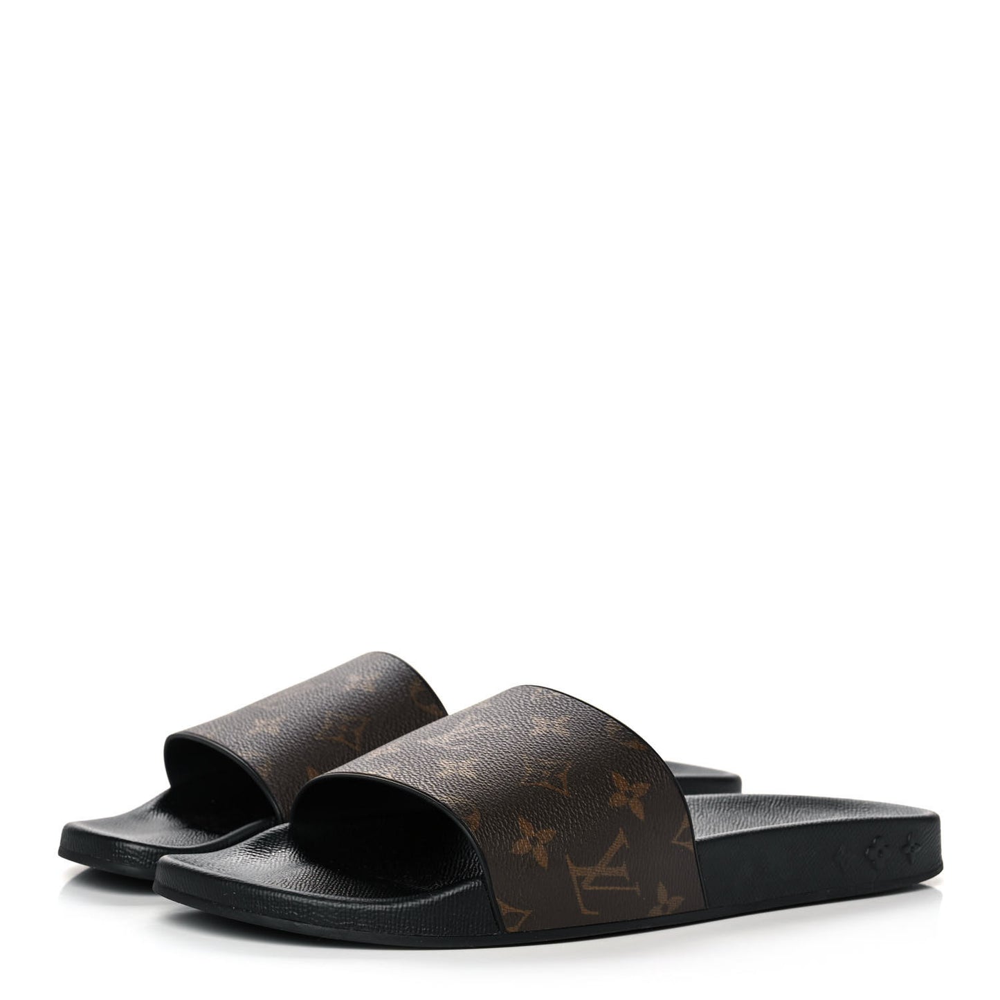 Rubber Monogram Mens Waterfront Mules 9 Macassar