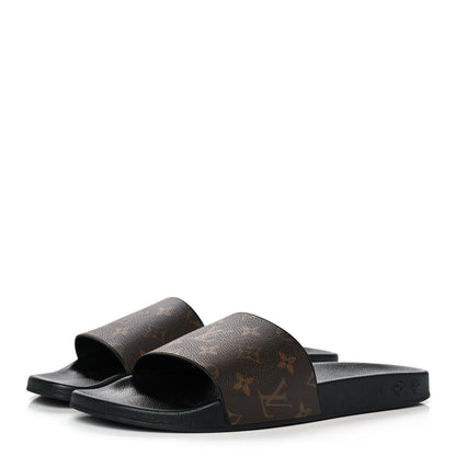 Louis Vuitton Rubber Monogram Mens Waterfront Mules 9 Macassar 3 of 8
