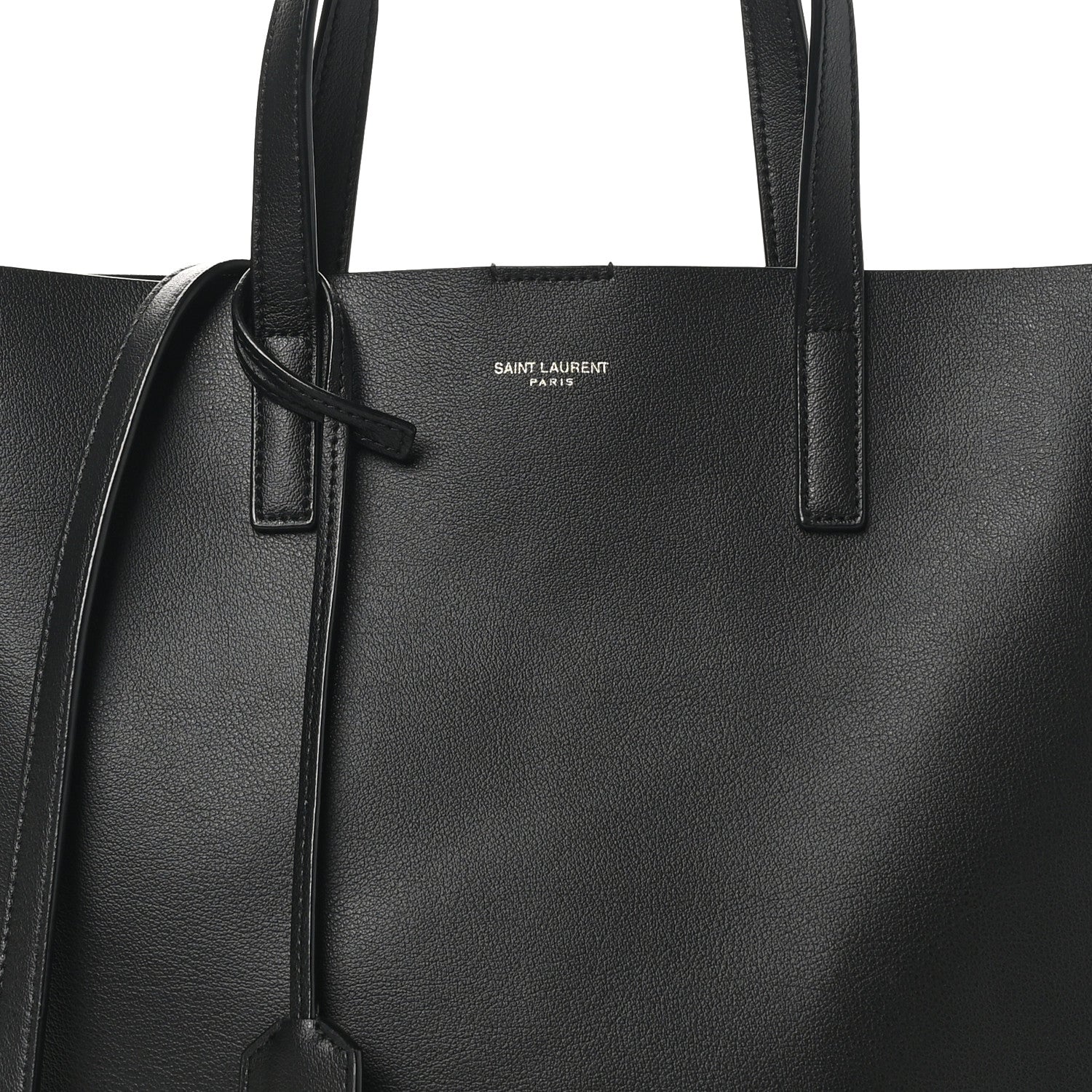 Saint Laurent Calfskin Toy Shopping Tote Black 8 of 10