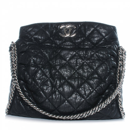 Chanel Washed Lambskin Chain Around Hobo Black 1 of 6