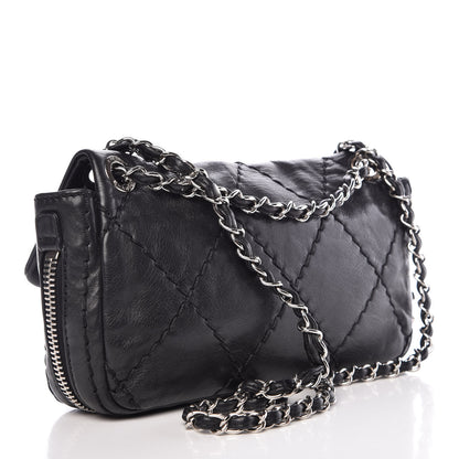 Chanel Calfskin Stitched Expandable Flap Black 4 of 12