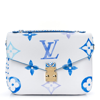 Louis Vuitton Monogram Giant By The Pool Pochette Metis MM Blue 1 of 8