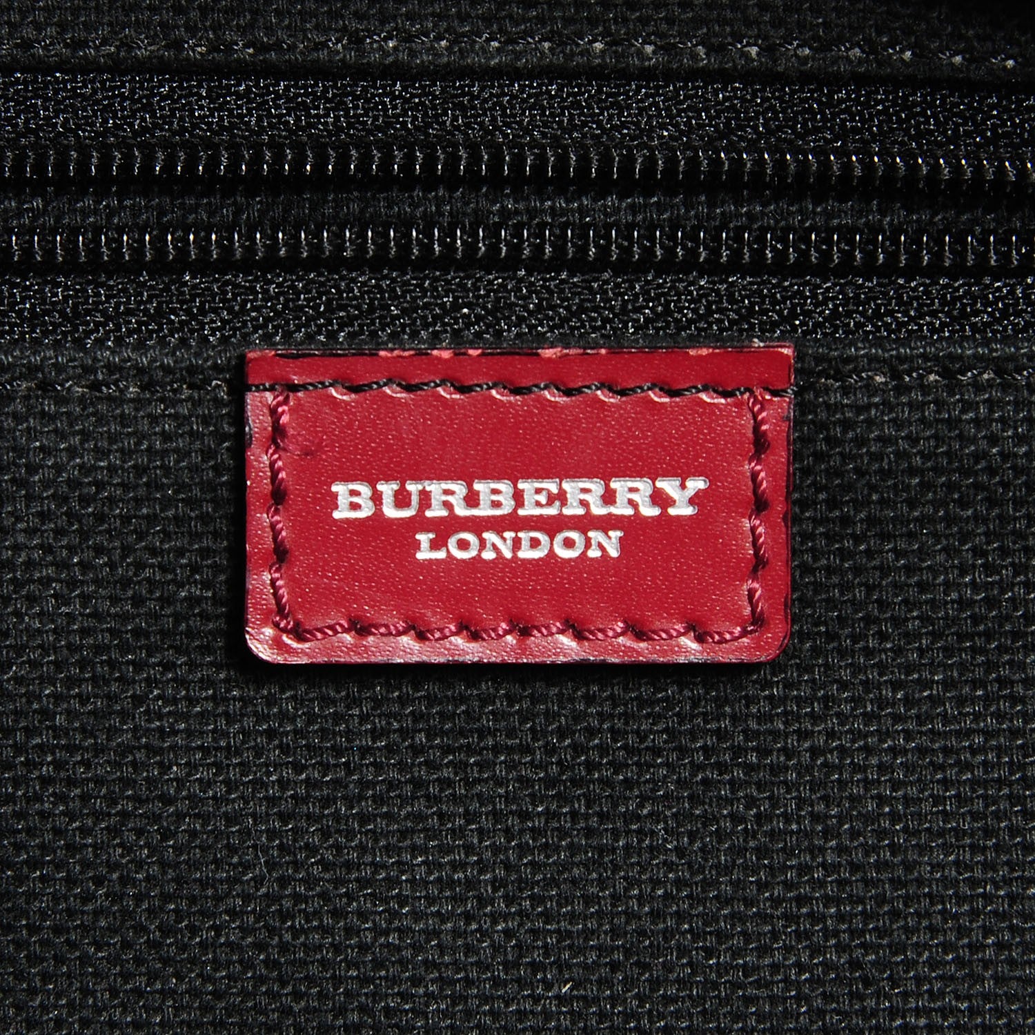 Burberry Haymarket Check Medium Tote Red 6 of 8