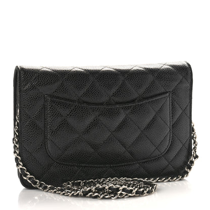 Chanel Caviar Quilted Wallet on Chain WOC Black 3 of 9