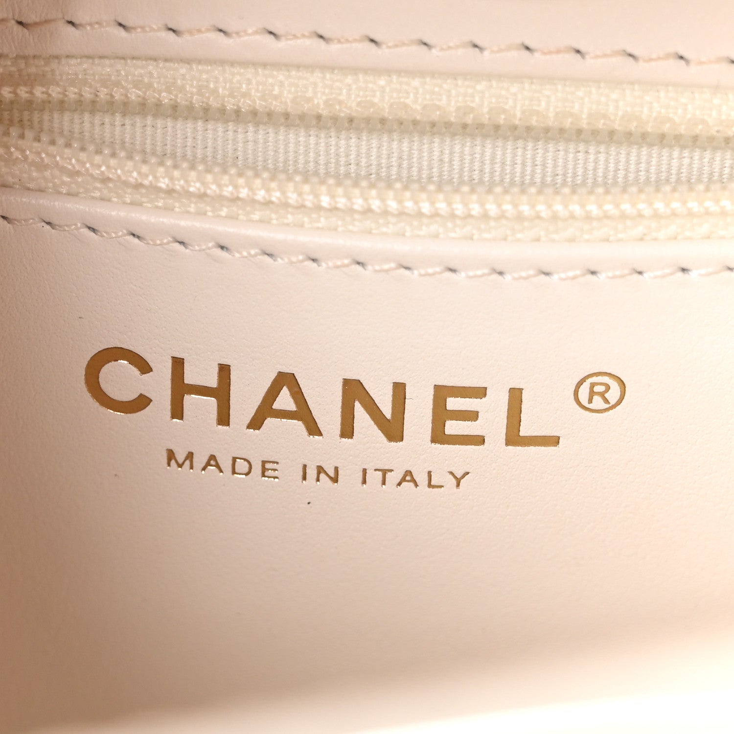 Chanel Shiny Aged Calfskin Quilted Nano Kelly Shopper White 6 of 11