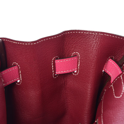 Hermes Epsom Candy Birkin 35 Rose Tyrien Rubis 22 of 41