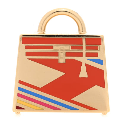 Hermes Metal Lacquer Laque H Vibration Kelly Curiosite Charm Acidule 1 of 4