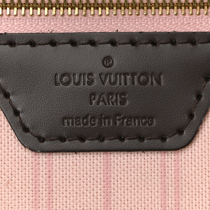 Louis Vuitton Damier Ebene Neo Neverfull MM Rose Ballerine 6 of 10