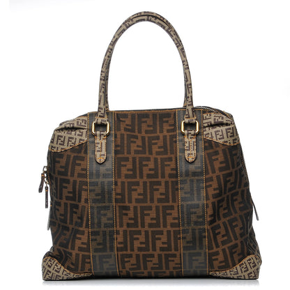 Fendi Zucca Zucchino Spalmati Large B Mix Tote Tobacco 1 of 9