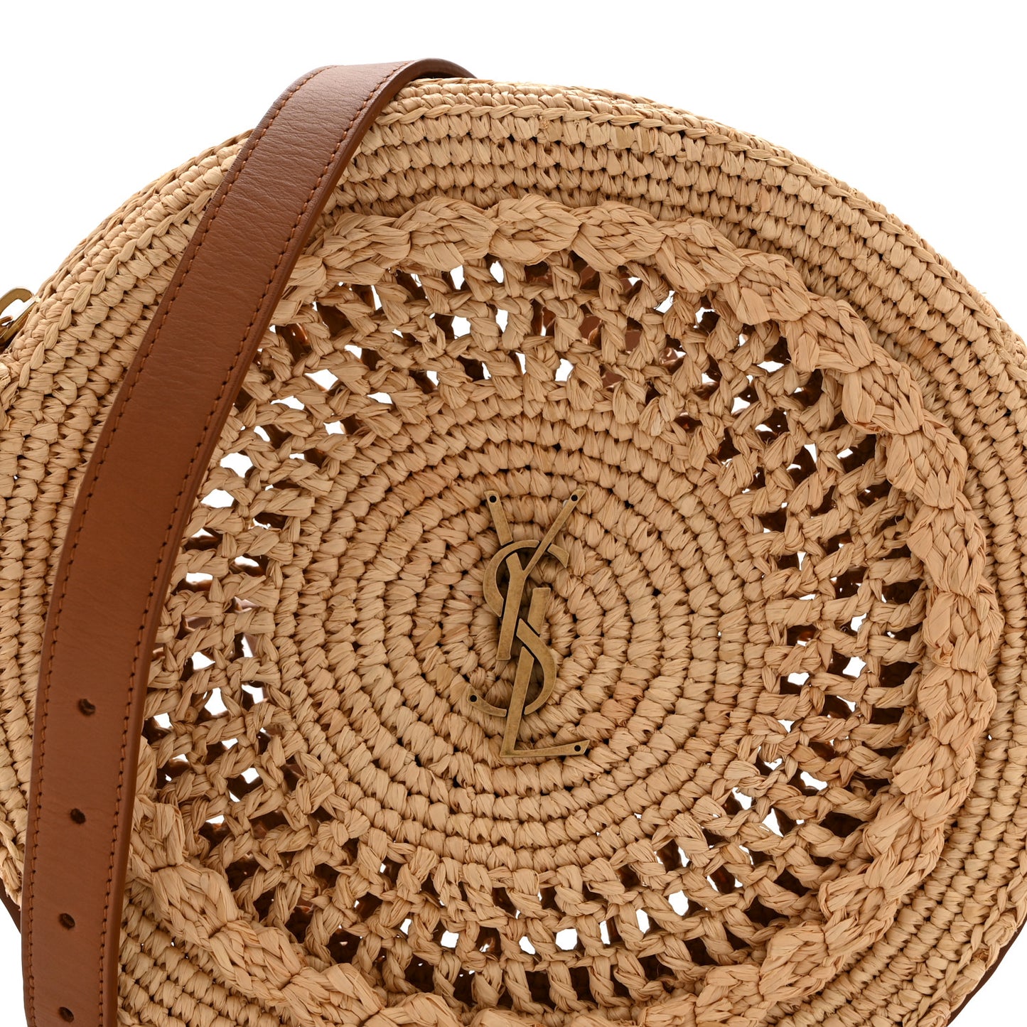 Raffia Sac Round Naturel