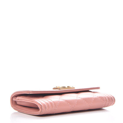 Chanel Caviar Quilted Boy Card Holder Wallet Powder Pink 4 of 10