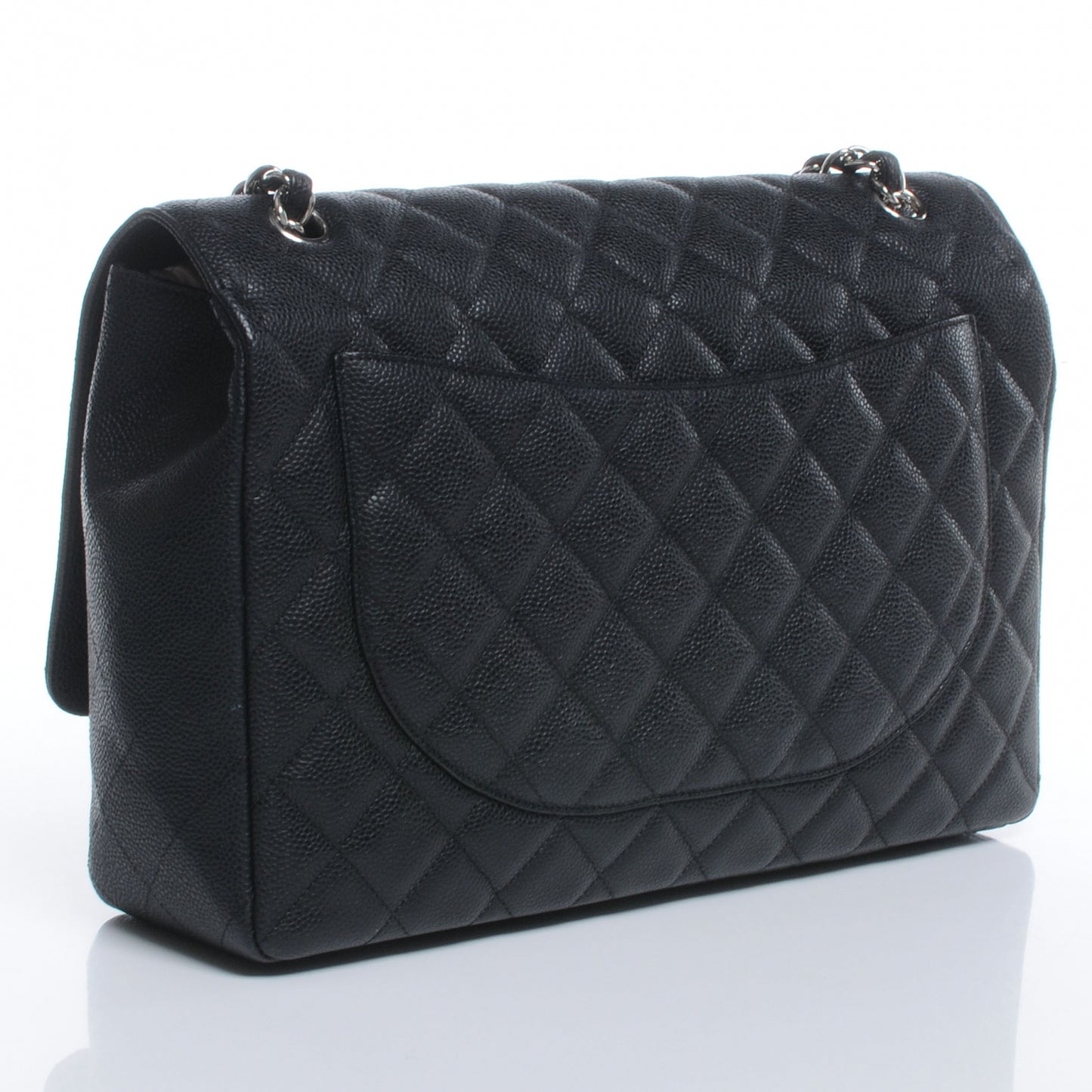 Caviar Maxi Single Flap Black