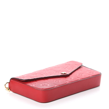 Louis Vuitton Empreinte Pochette Felicie Chain Wallet Cherry 4 of 8