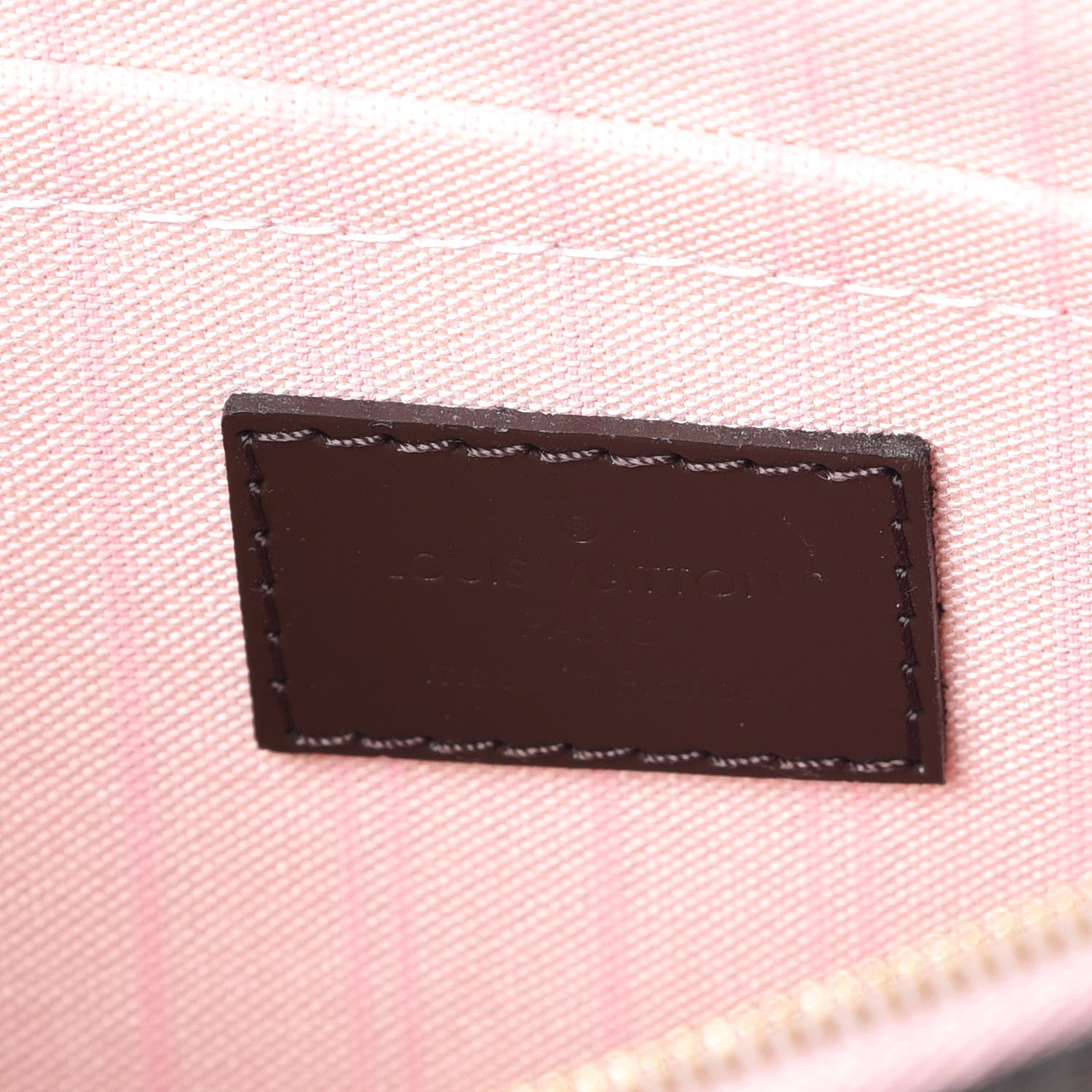 Louis Vuitton Damier Ebene Neverfull MM GM Pochette Rose Ballerine 7 of 9