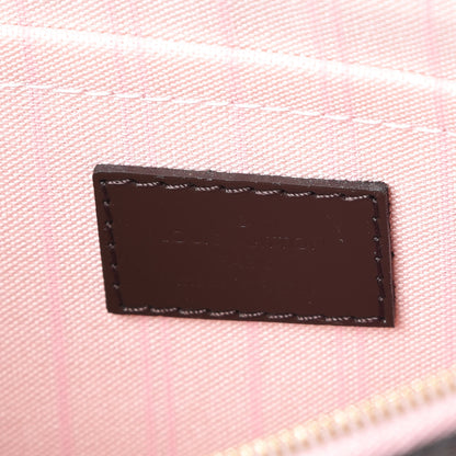 Louis Vuitton Damier Ebene Neverfull MM GM Pochette Rose Ballerine 7 of 9