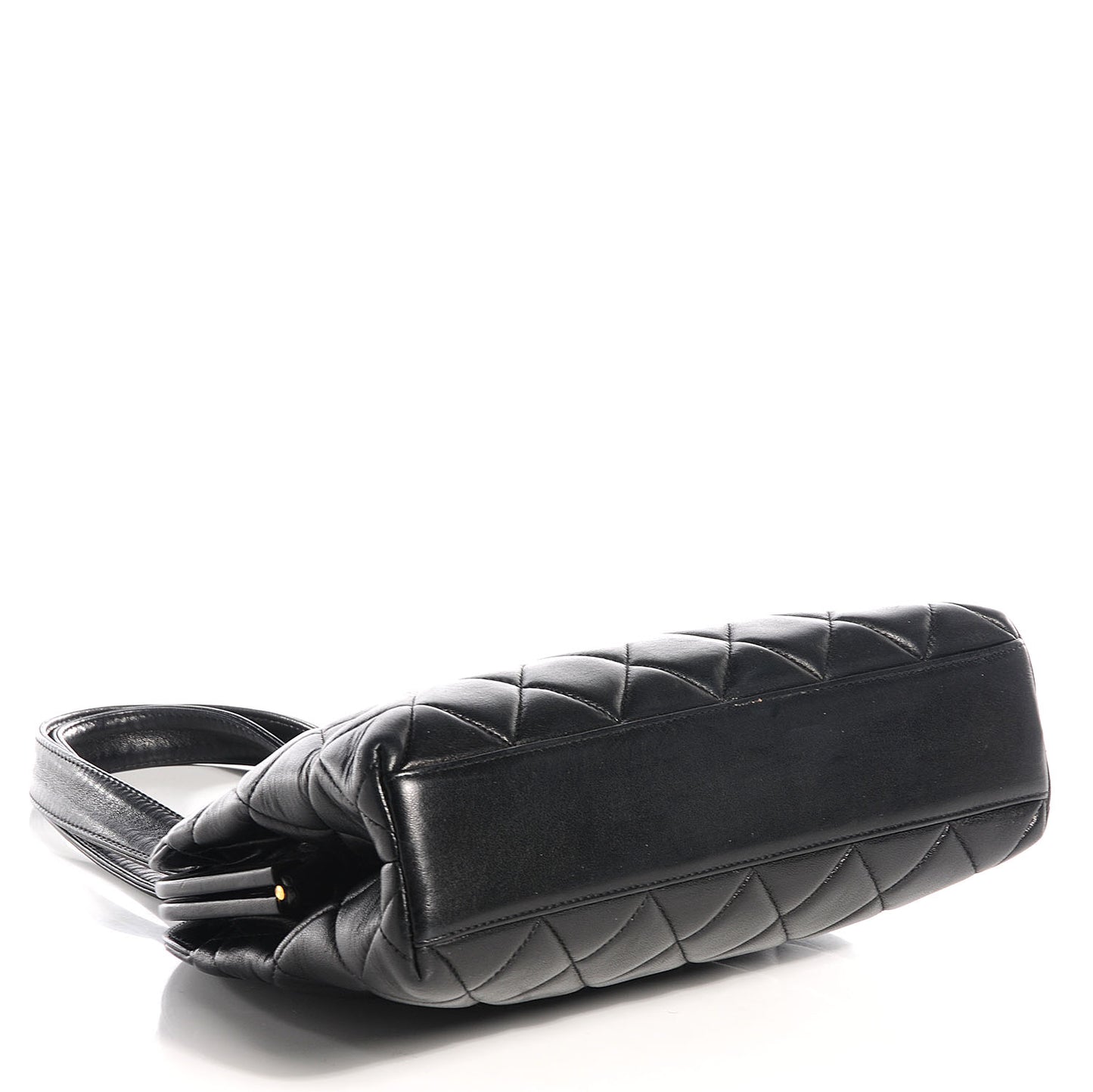 Lambskin Quilted Handbag Black