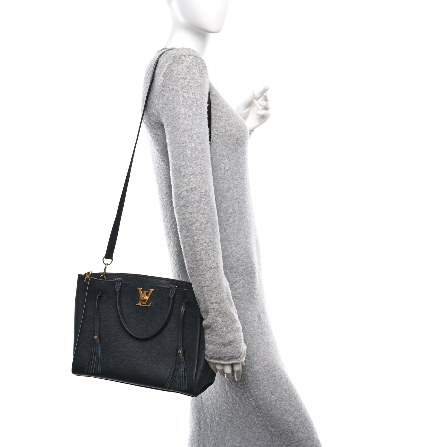 Louis Vuitton Calfskin Lockmeto Black 2 of 9
