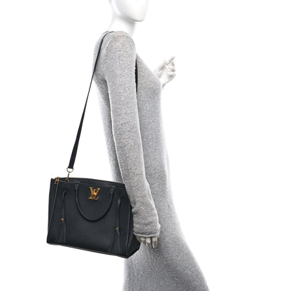 Louis Vuitton Calfskin Lockmeto Black 2 of 9