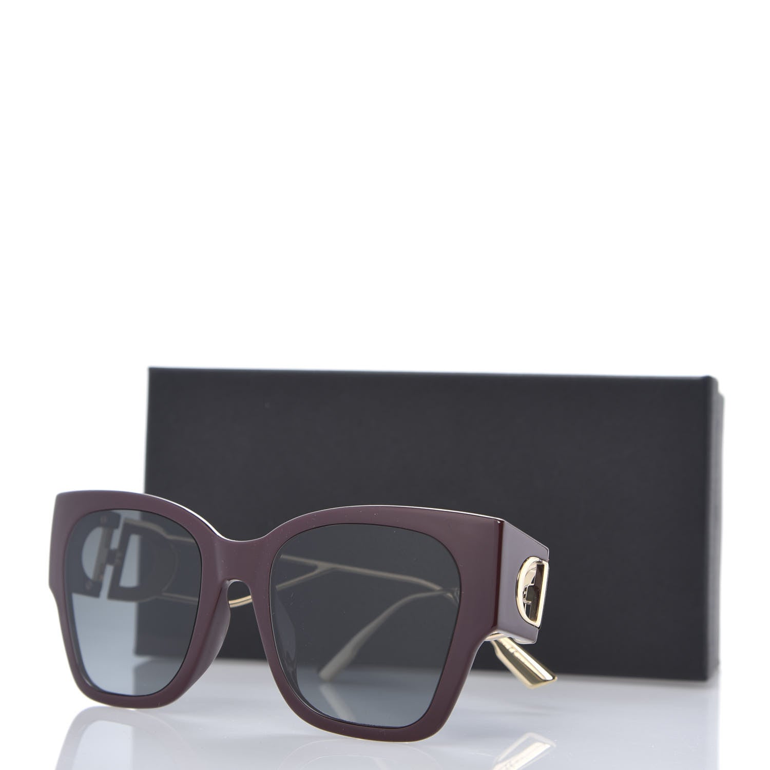 Christian Dior Rectangular 30 Montaigne 1 Sunglasses Burgundy 8 of 8