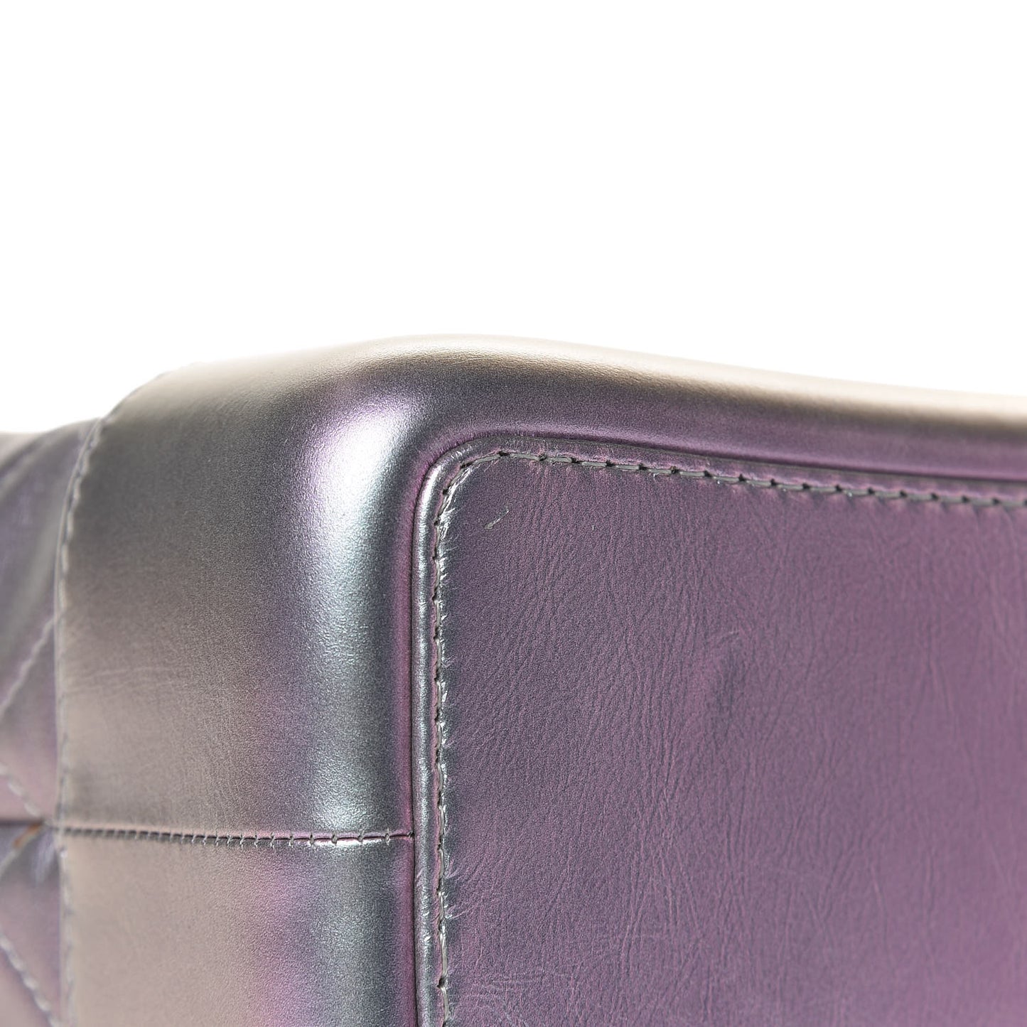 Iridescent Lambskin Calfskin Small Quilted Gabrielle Backpack Light Purple