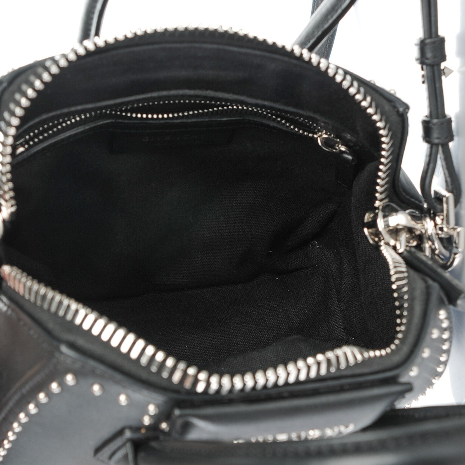 Givenchy Smooth Calfskin Mini Studded Antigona Black 5 of 7